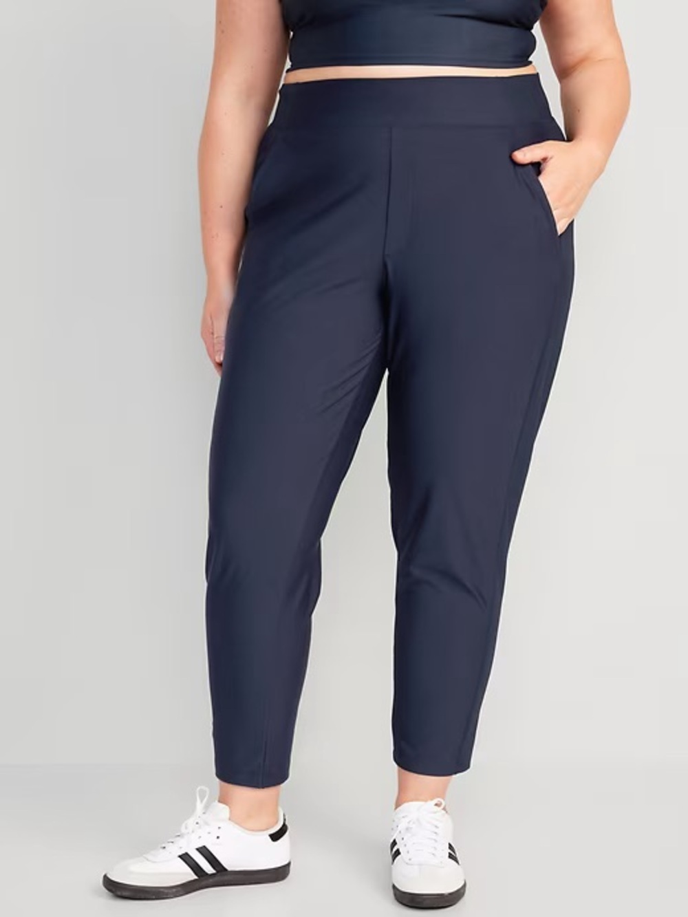 WAP15 {Old Navy} "High Rise Powersoft Combination Taper Pants" Tall Joggers